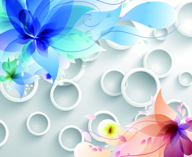 3D花背景墙