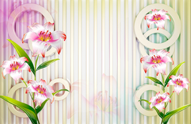 3D花背景墙