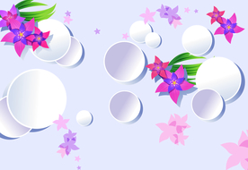 3D花背景墙