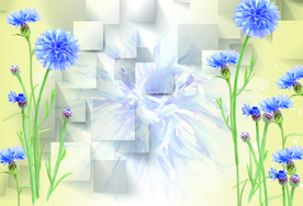 3D花背景墙