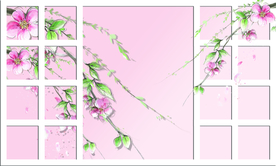 3D花背景墙