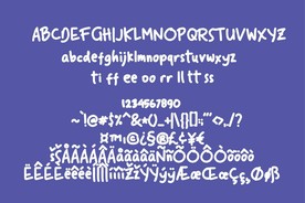 手写圆润英文字体