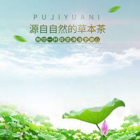 茶叶茶饮活动促销优惠淘宝主图