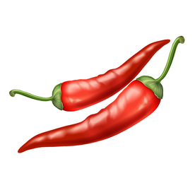 矢量辣椒
