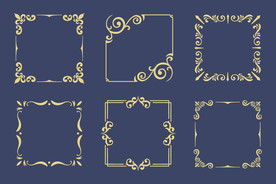 欧式花纹边框