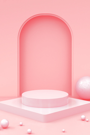 粉色立体背景
