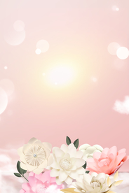 粉色花卉背景