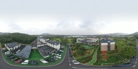 铭湖温泉全景图