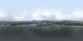 大铭湖畔全景图