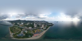 大连银沙滩全景图