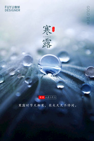 寒露宣传海报 寒露挂画 24节