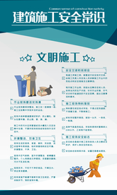 建筑施工安全公益海报素材
