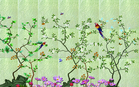 花鸟背景墙