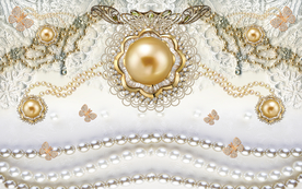 珠宝花卉背景墙