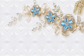 珠宝花卉背景墙