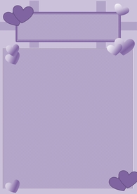 紫色爱心边框底纹背景