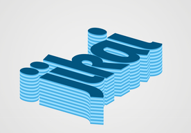 叠加3D文字亚克力LOGO样机