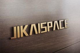 高档拉金色LOGO形象墙贴图样