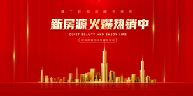 新房源地产热销活动宣传海报素材