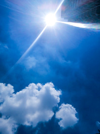 太阳 蓝天白云 云朵 天空