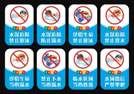 禁止游泳提示