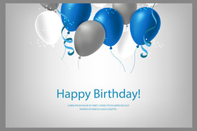 生日背景 生日派对 生日气球