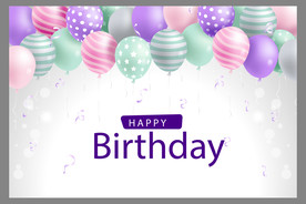 生日背景 生日派对 生日气球