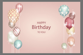 生日背景 生日派对 生日气球