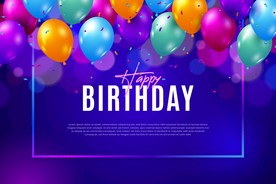 生日背景 生日派对 生日气球