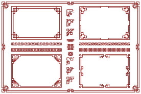 边框 相框 标题框 会话框