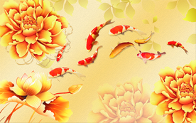 金玉满堂背景墙