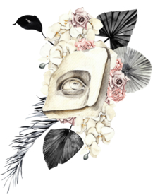 北欧小清新水彩植物图案