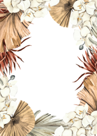 北欧小清新水彩植物图案