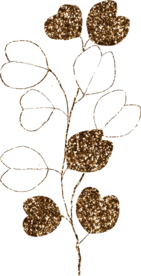 北欧小清新水彩植物图案