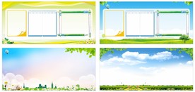 宣传栏背景展板