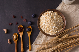 燕麦早餐美食食材背景素材