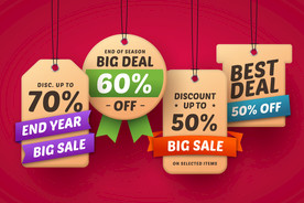 折扣 标签 打折 优惠券