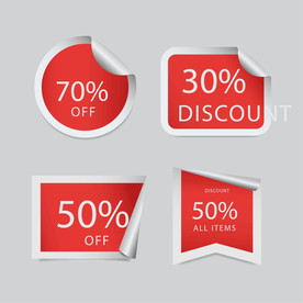 折扣 标签 打折 优惠券