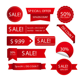 折扣 标签 打折 优惠券