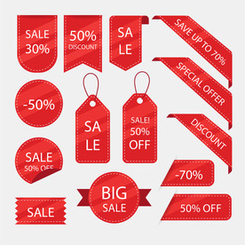 折扣 标签 打折 优惠券