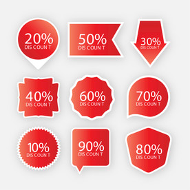 折扣 标签 打折 优惠券