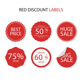折扣 标签 打折 优惠券