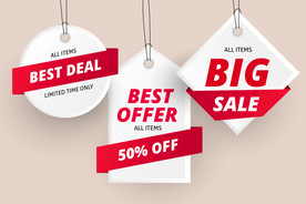 折扣 标签 打折 优惠券