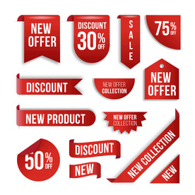 折扣 标签 打折 优惠券