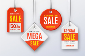 折扣 标签 打折 优惠券