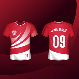 世界杯足球队服运动服T恤设计图