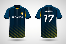 世界杯足球队服运动服T恤设计图