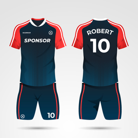 世界杯足球队服运动服T恤设计图