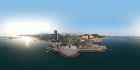 大连星海湾星海广场全景图