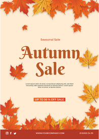 秋季促销海报